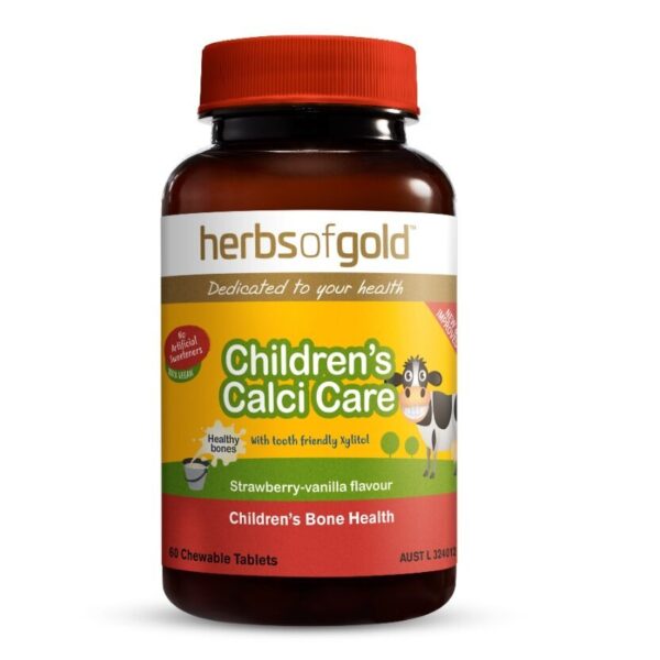 Herbs of Gold Children's Calci Care (Chewable) 60 tabs Stawberry/Vanilla