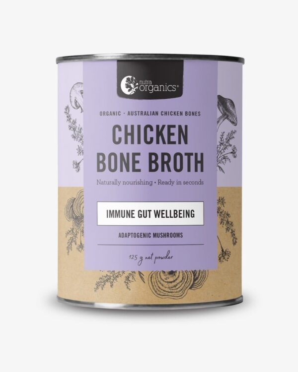 Nutraorganics Chicken Bone Broth Adaptogenic Mushrooms 125gm
